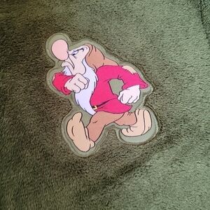DISNEY Grumpy Fleece Zip Down Sweater | size MEDIUM
